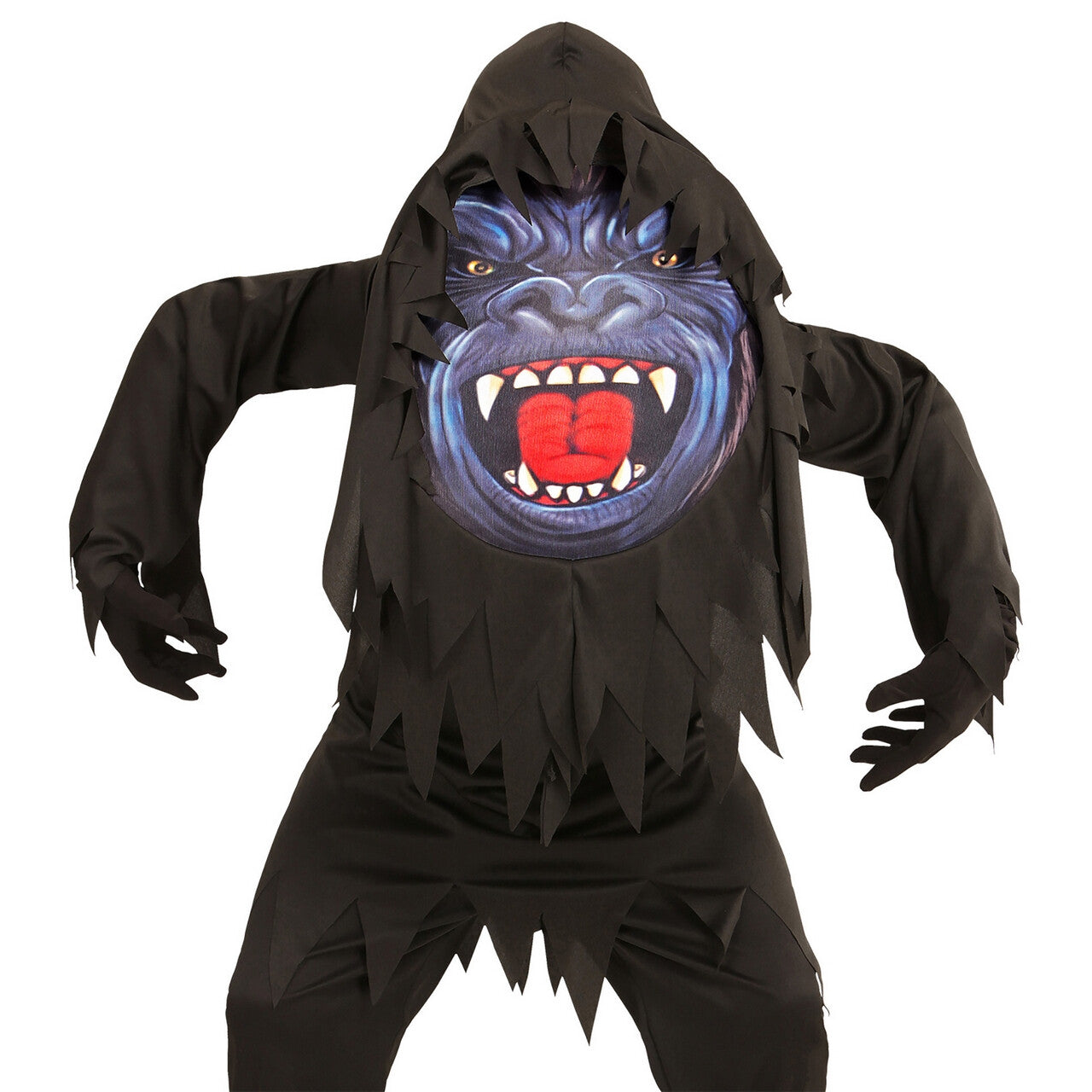 Op deze afbeelding zie je een Kostuums, van het merk Widmann. Gorilla Emoji Jongen Kostuum