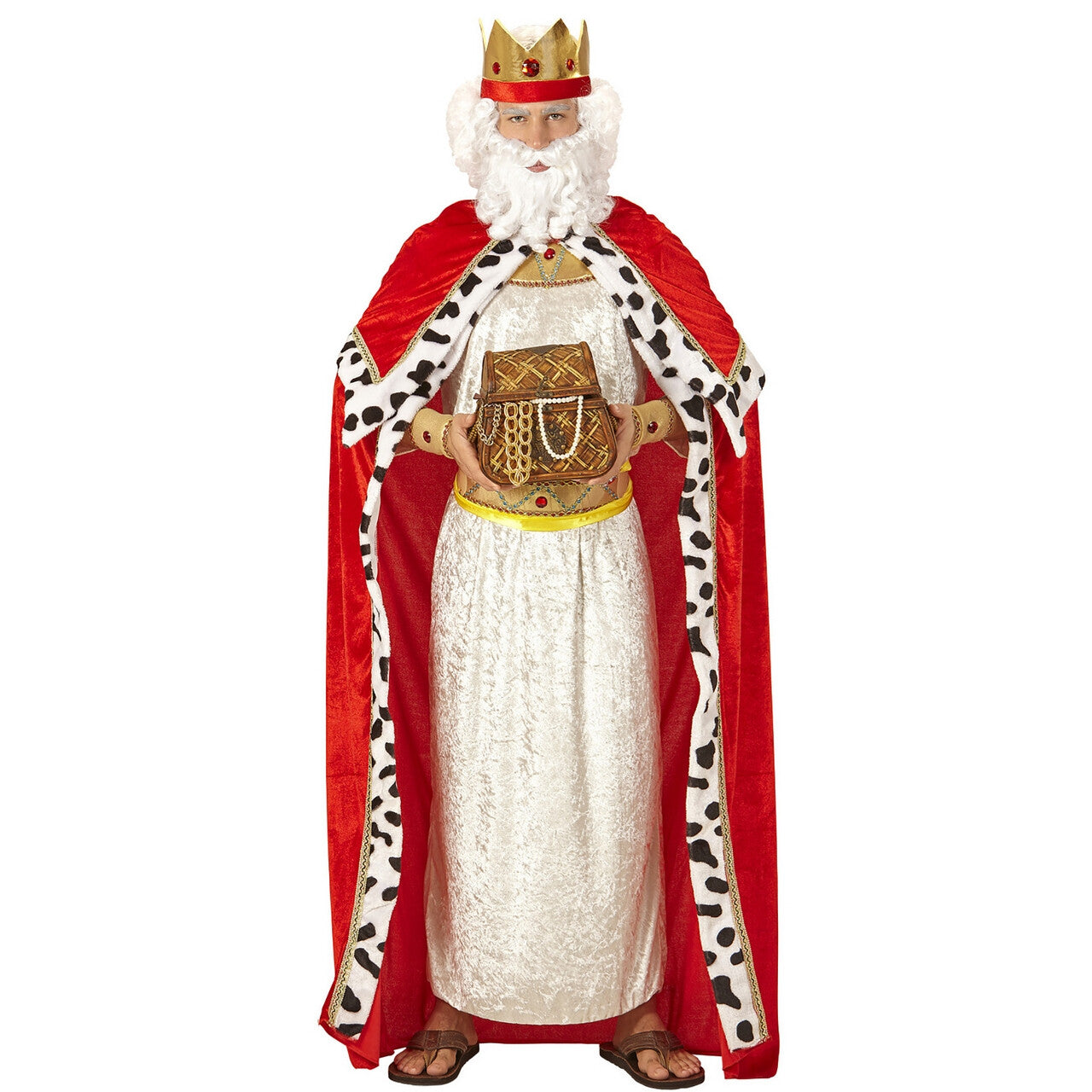 Op deze afbeelding zie je een Kostuums, van het merk Widmann. Koning Midas Man Kostuum