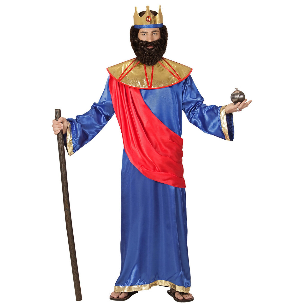 Op deze afbeelding zie je een Kostuums, van het merk Widmann. Bijbelse Koning Hiram Van Tyrus Man Kostuum