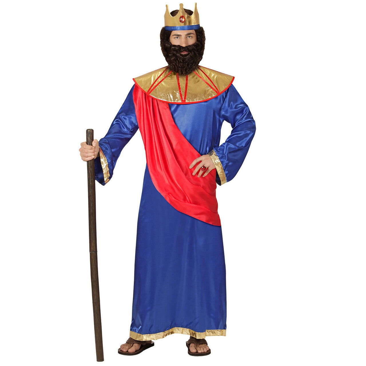 Op deze afbeelding zie je een Kostuums, van het merk Widmann. Bijbelse Koning Hiram Van Tyrus Man Kostuum