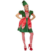 Op deze afbeelding zie je een Kostuums, van het merk Widmann. Eerlijk Elfje Kerstman Vrouw Kostuum