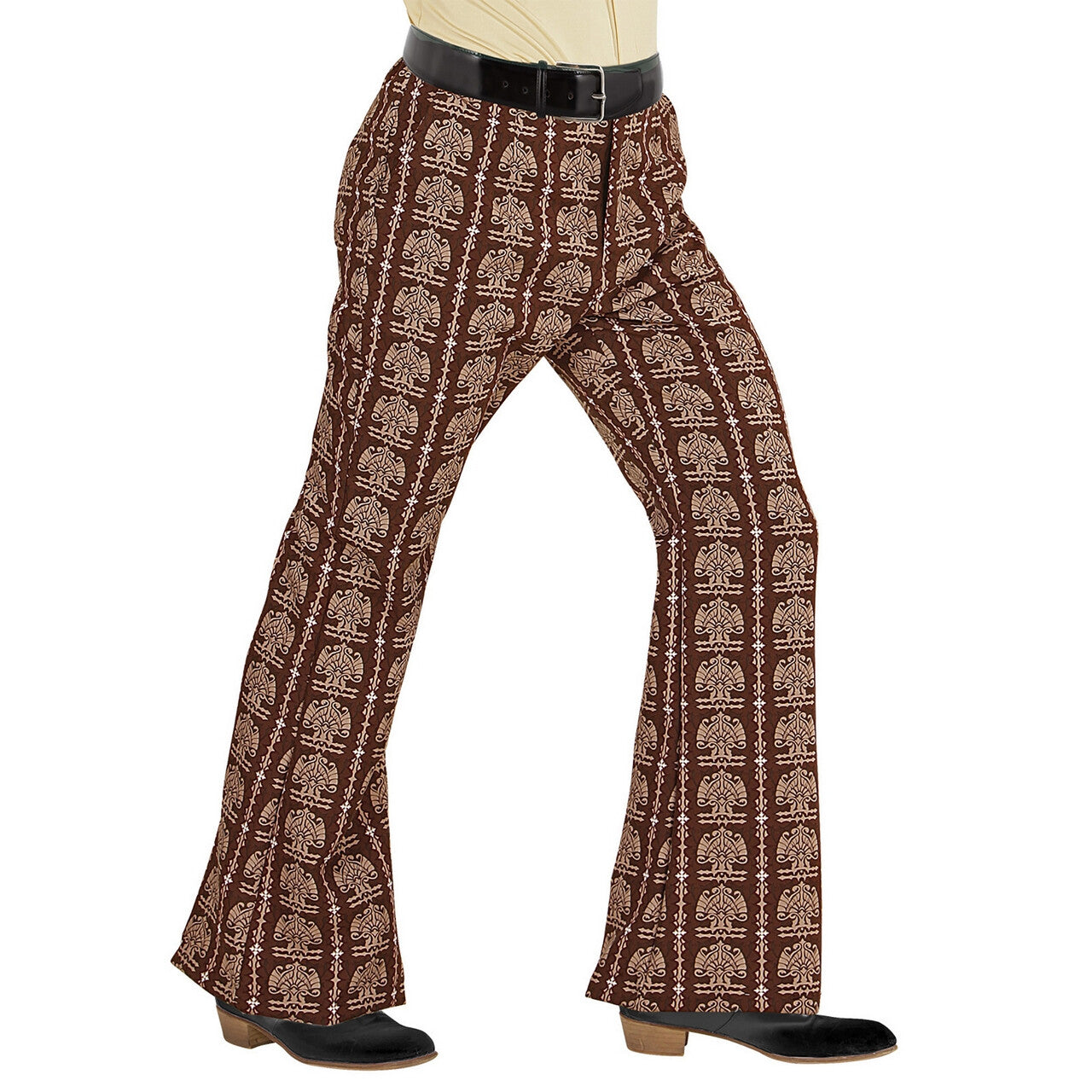 Op deze afbeelding zie je een Kostuums, van het merk Widmann. Groovy Gandalf 70s Heren Broek, Oldschool Man