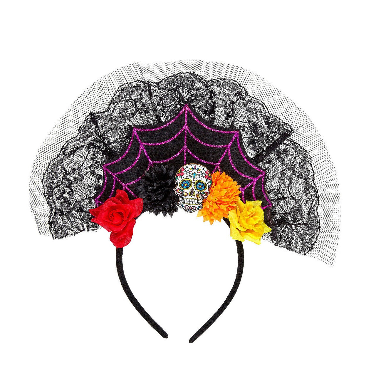 Op deze afbeelding zie je een Accessoires, van het merk Widmann. Hoofbedekking Dia De Los Muertos Lola Flores