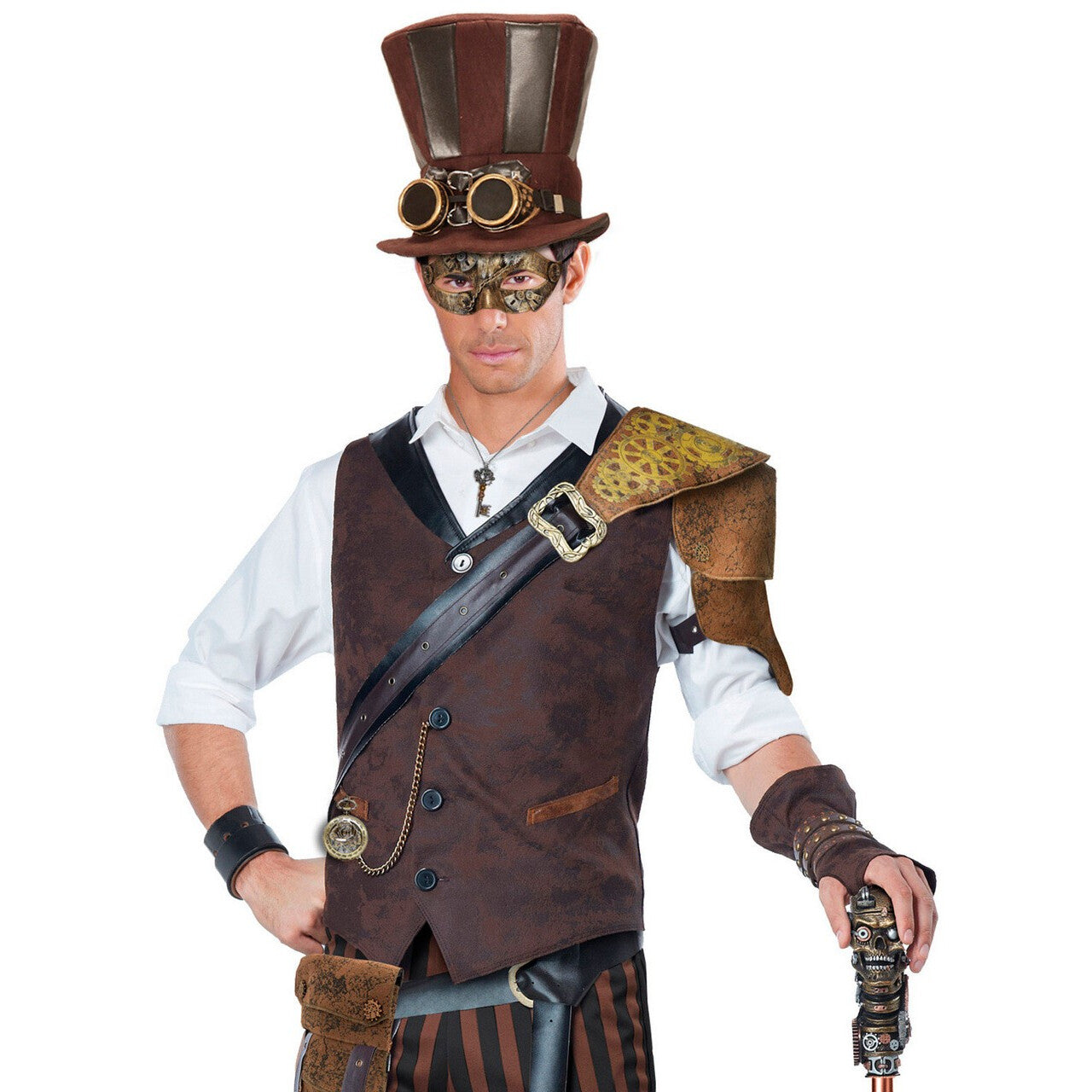 Op deze afbeelding zie je een Accessoires, van het merk Widmann. Steampunk Oogmasker Mechanica