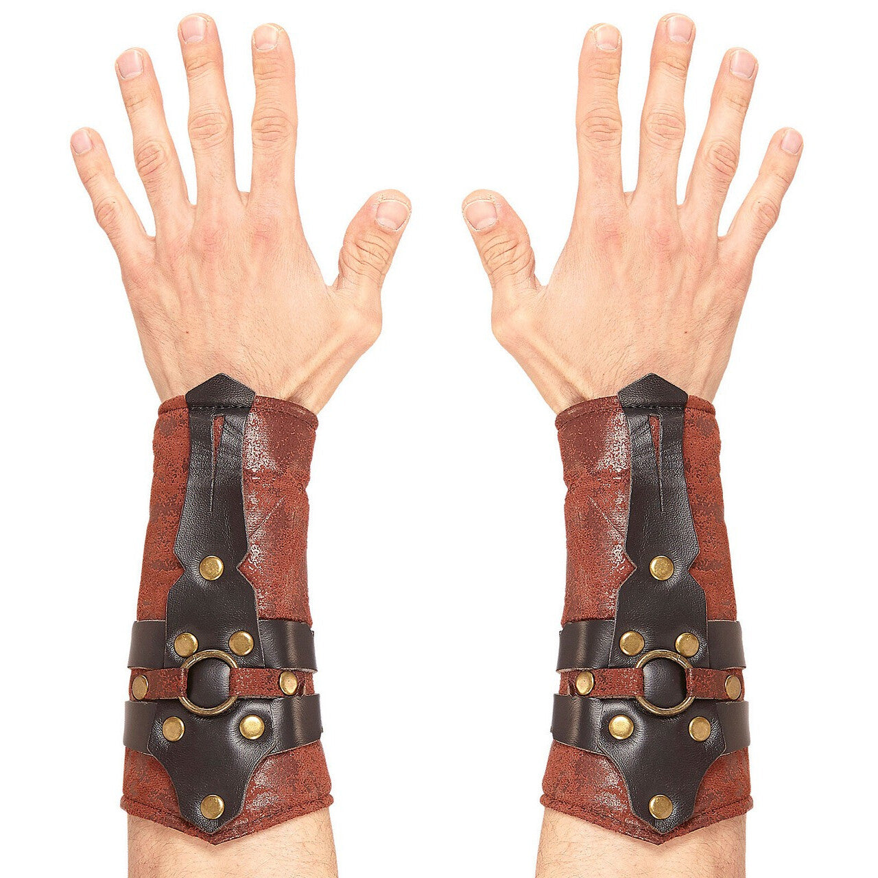 Op deze afbeelding zie je een Accessoires, van het merk Widmann. Lederlook Armbedekking Romein / Griek Centurio
