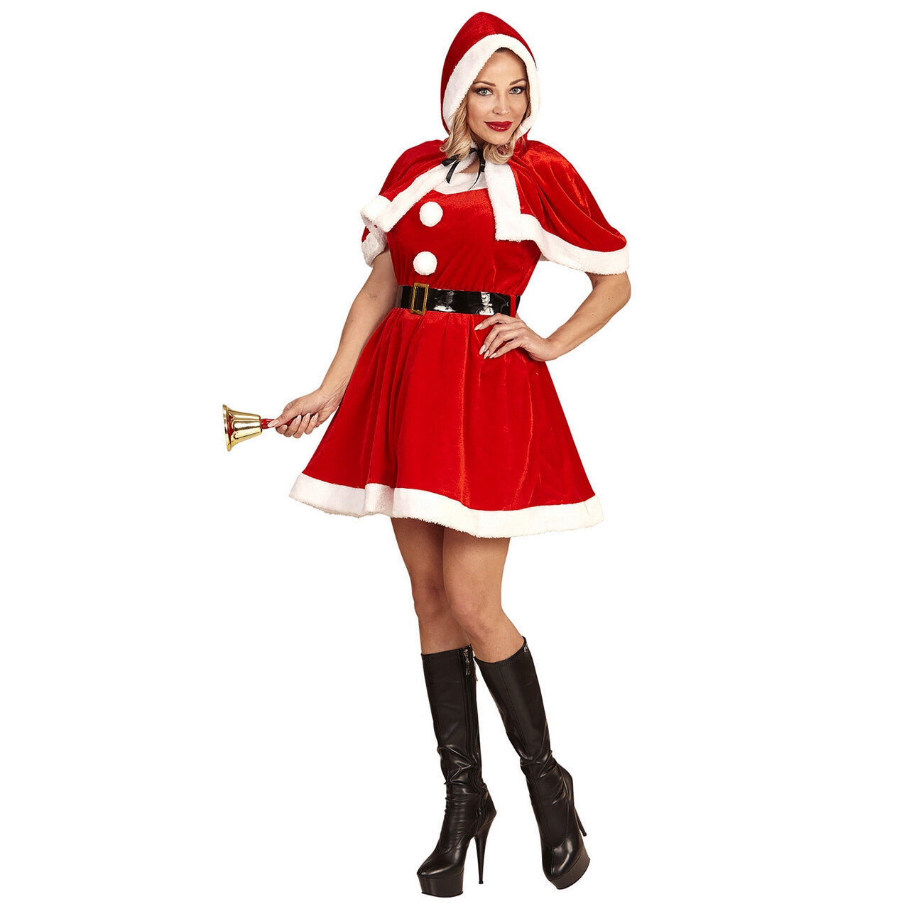 Op deze afbeelding zie je een Kostuums, van het merk Widmann. Miss Santa Evening Kerstjurkje Vrouw
