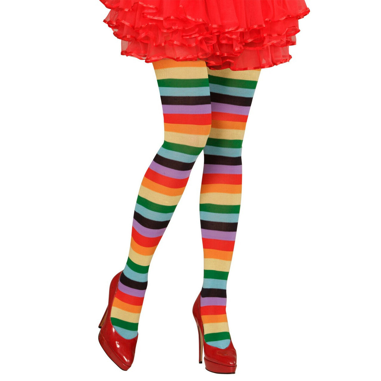 Op deze afbeelding zie je een Accessoires, van het merk Widmann. Basis Panty Regenboog