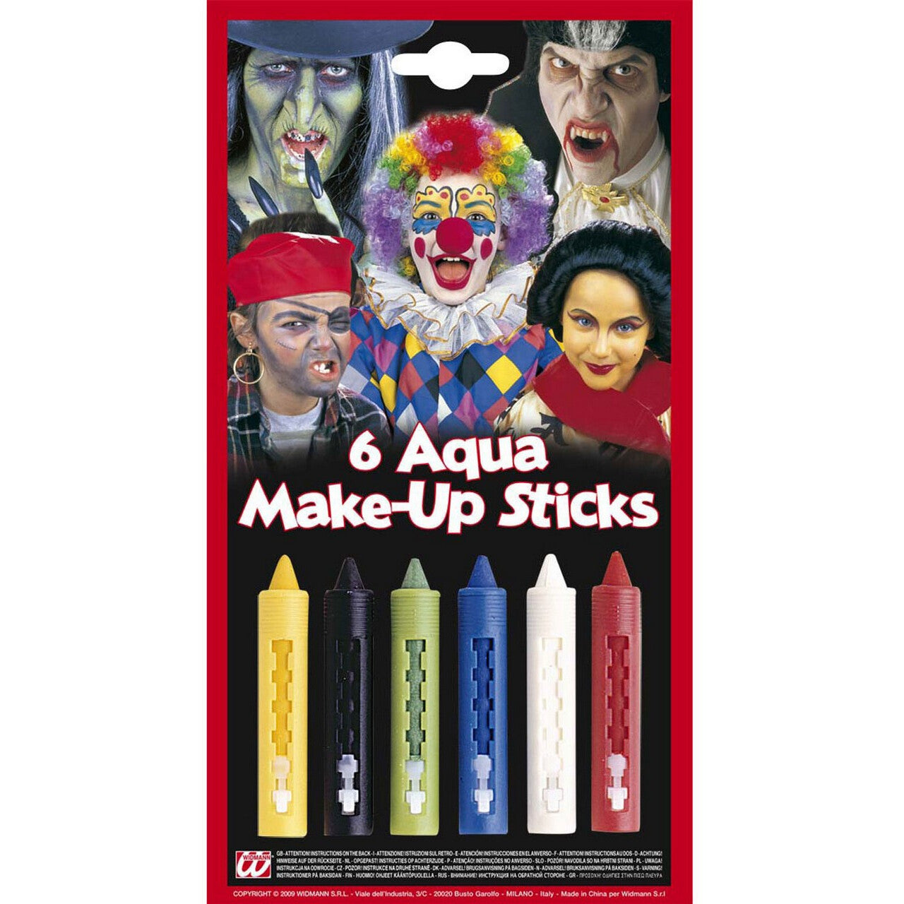 Op deze afbeelding zie je een Accessoires, van het merk Widmann. Aqua Make-Up Stiften Per 6