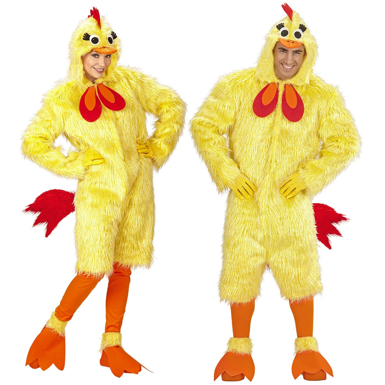 Op deze afbeelding zie je een Kostuums, van het merk Widmann. Pluche Shorts Kuiken Kostuum