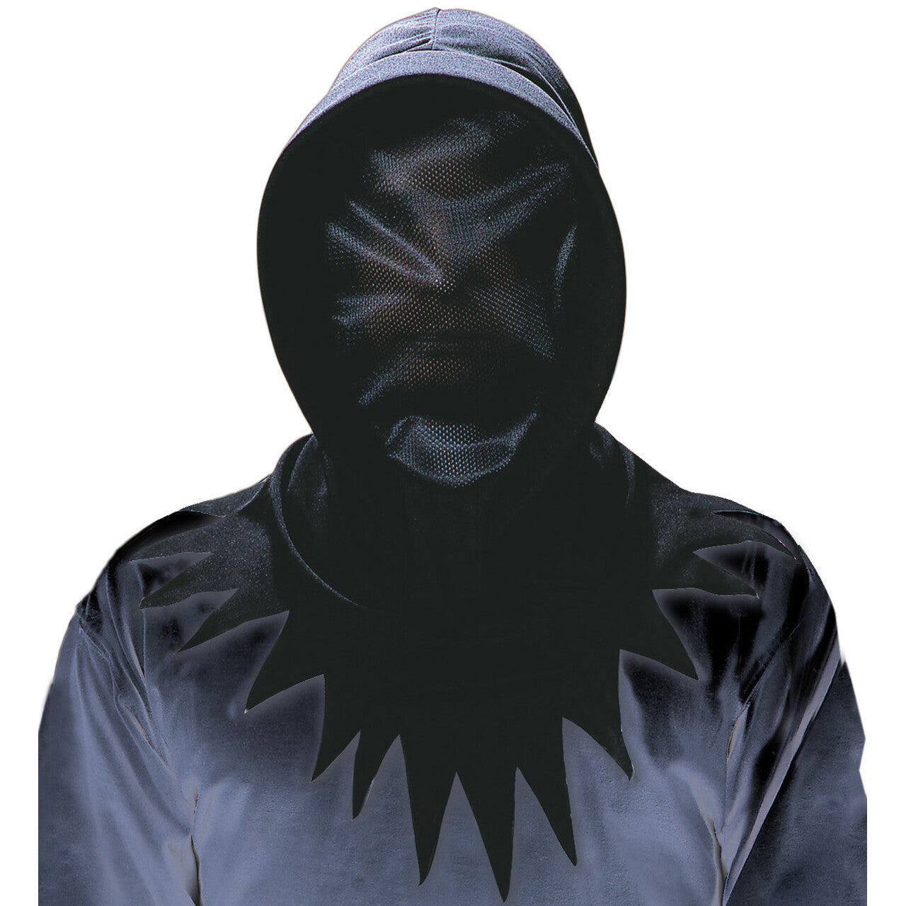 Op deze afbeelding zie je een Accessoires, van het merk Widmann. Creepy Onzichtbaar Gezichtsmasker Zwart