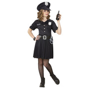Op deze afbeelding zie je een Kostuums, van het merk Widmann. Streng Maar Rechtvaardig Politie Meisje Kostuum