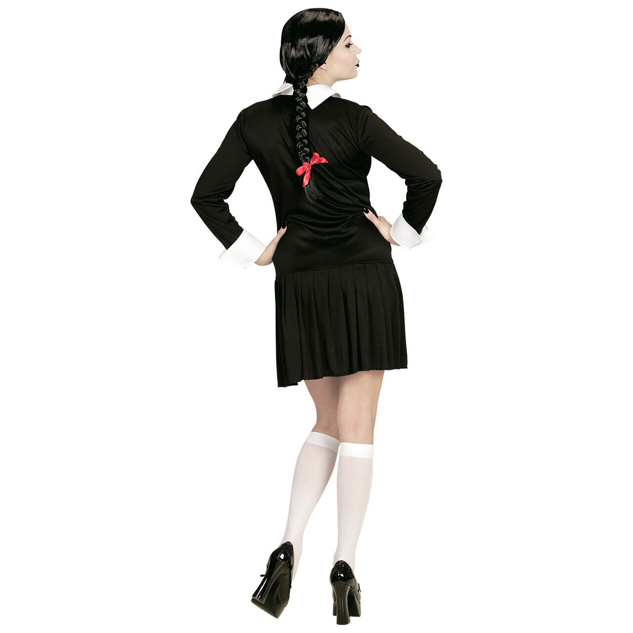Op deze afbeelding zie je een Kostuums, van het merk Widmann. Donker Meisje Gothic University Vrouw Kostuum