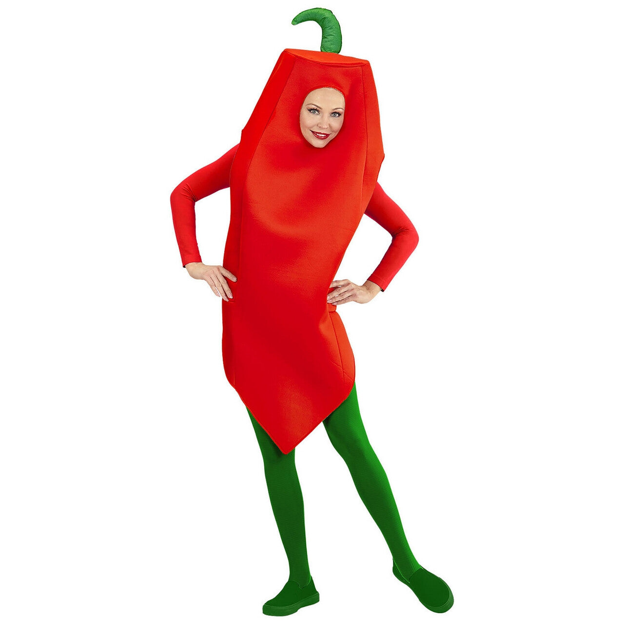 Op deze afbeelding zie je een Kostuums, van het merk Widmann. Red Hot Chili Peper Kostuum