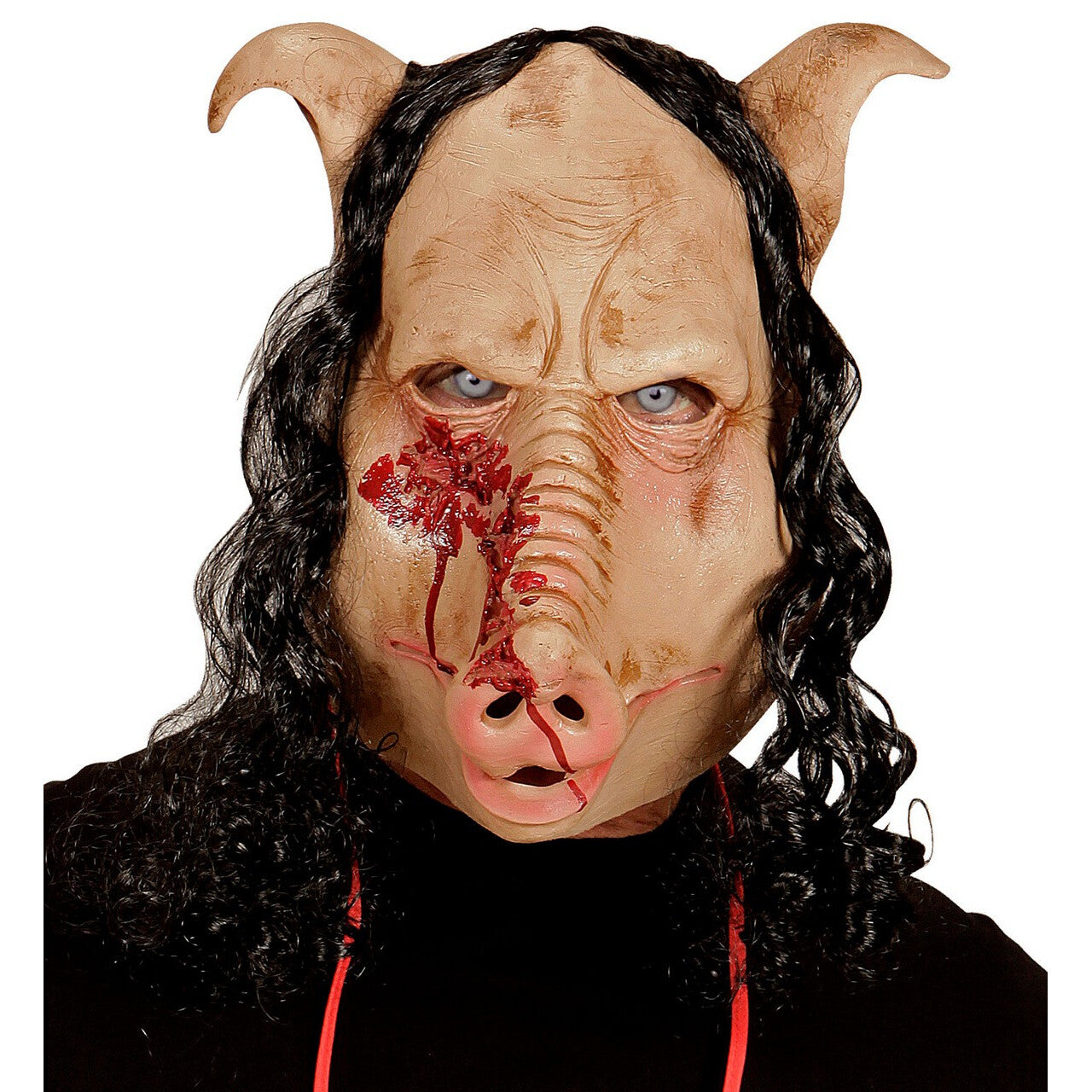 Op deze afbeelding zie je een Accessoires, van het merk Widmann. Masker Walgelijk Slagerij Varken