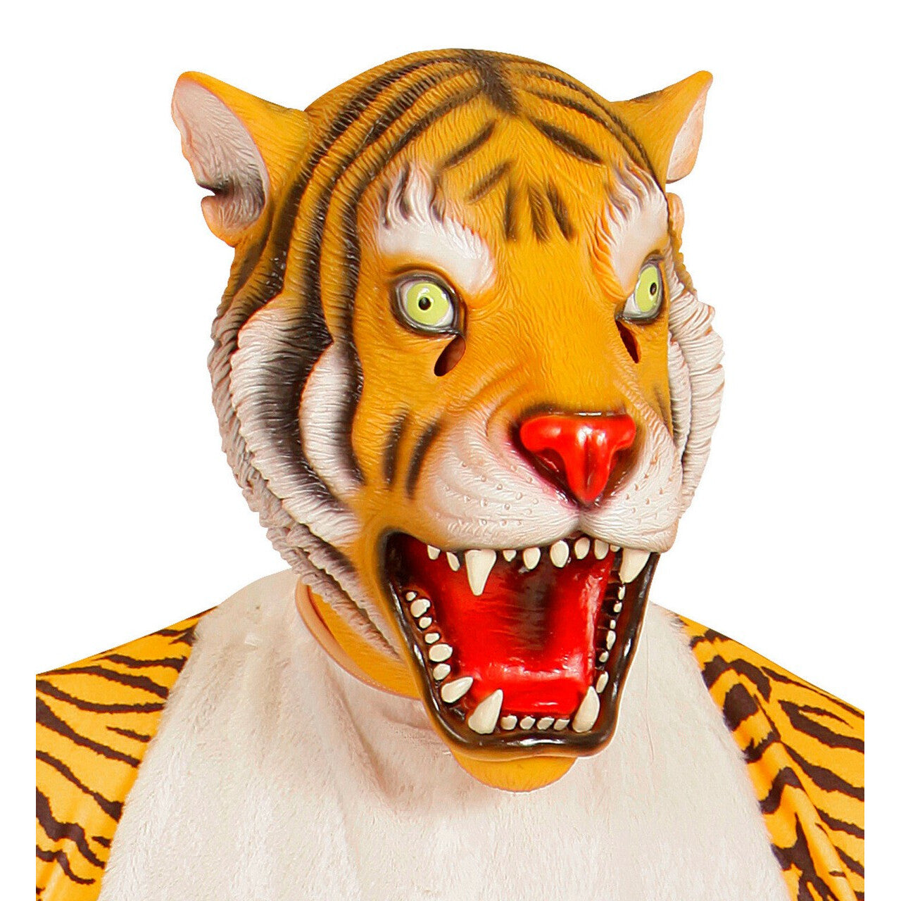 Op deze afbeelding zie je een Accessoires, van het merk Widmann. Cartoony Masker Tijger