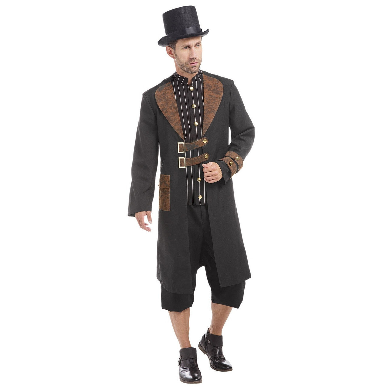 Op deze afbeelding zie je een Kostuums, van het merk Widmann. Techo Wacko Steampunk Man Kostuum