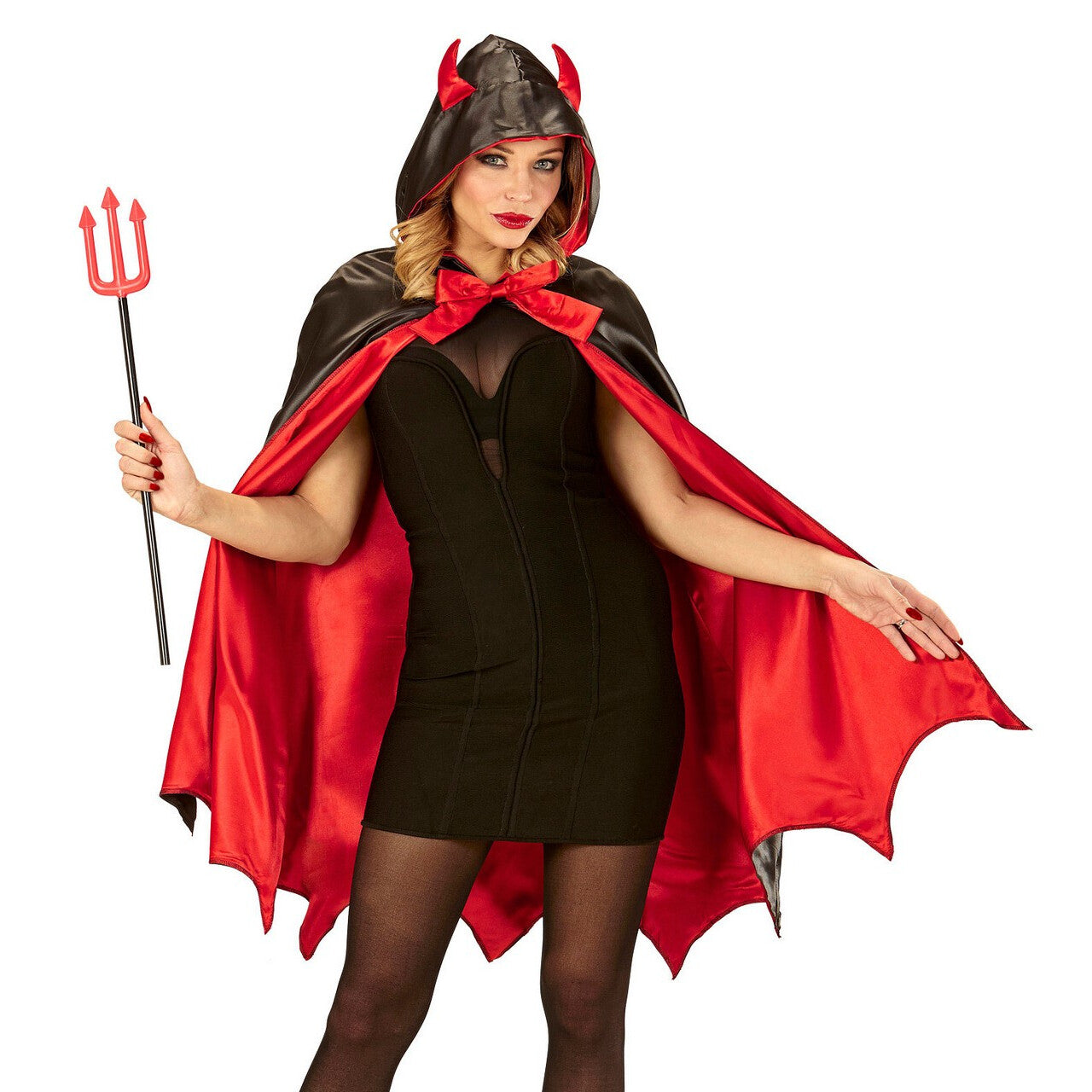 Op deze afbeelding zie je een Accessoires, van het merk Widmann. Cape Duivel Danzella