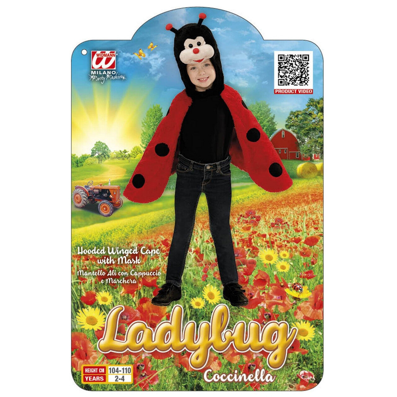 Op deze afbeelding zie je een Kostuums, van het merk Widmann. Pluche Lief Lieveheersbeestje Kind