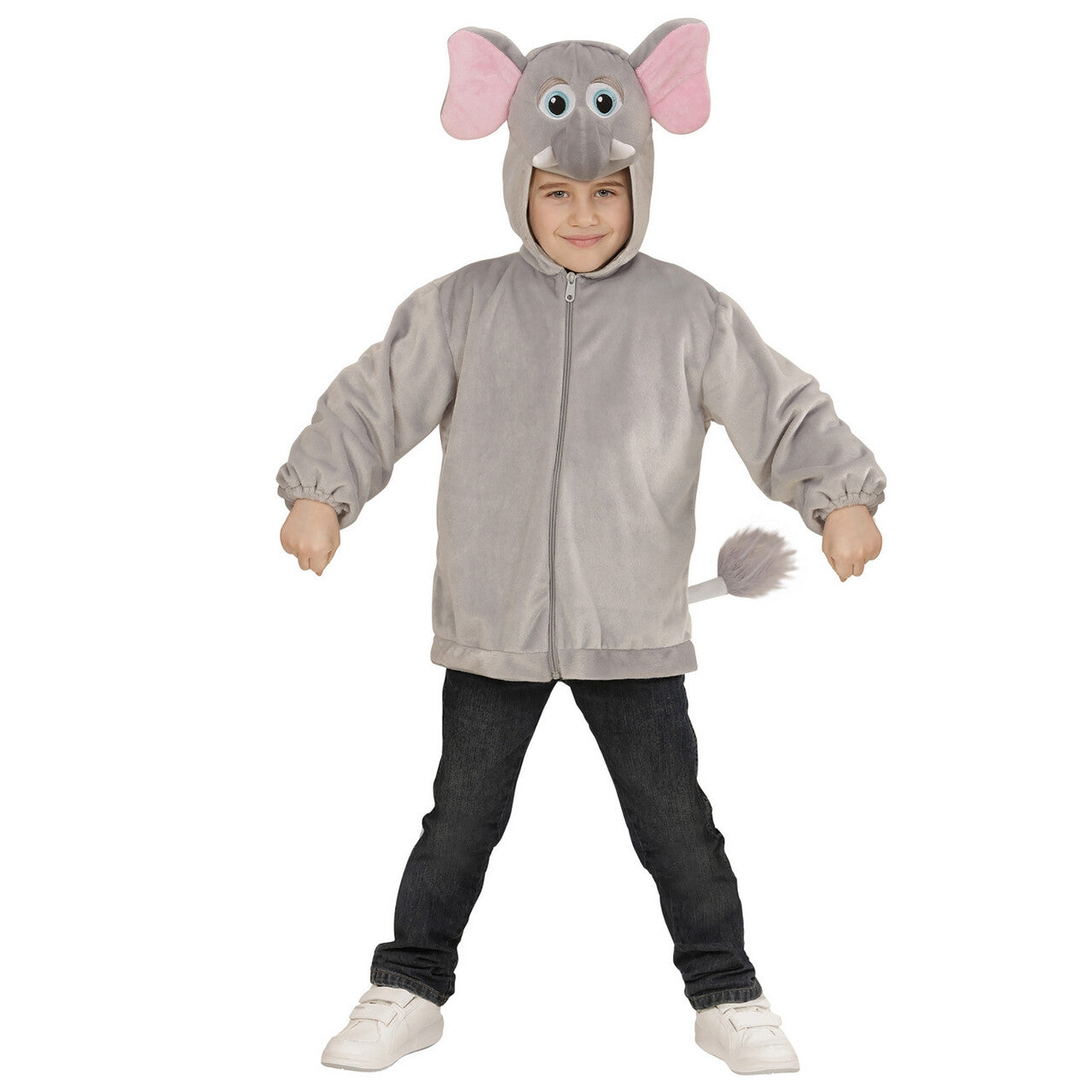 Op deze afbeelding zie je een Kostuums, van het merk Widmann. Hoodie Lind 98 Centimeter Ralf Olifant Kalf Kind