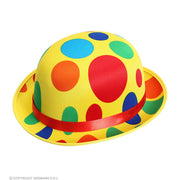 Op deze afbeelding zie je een Accessoires, van het merk Widmann. Vrolijke Bolhoed Met Stippen Clown