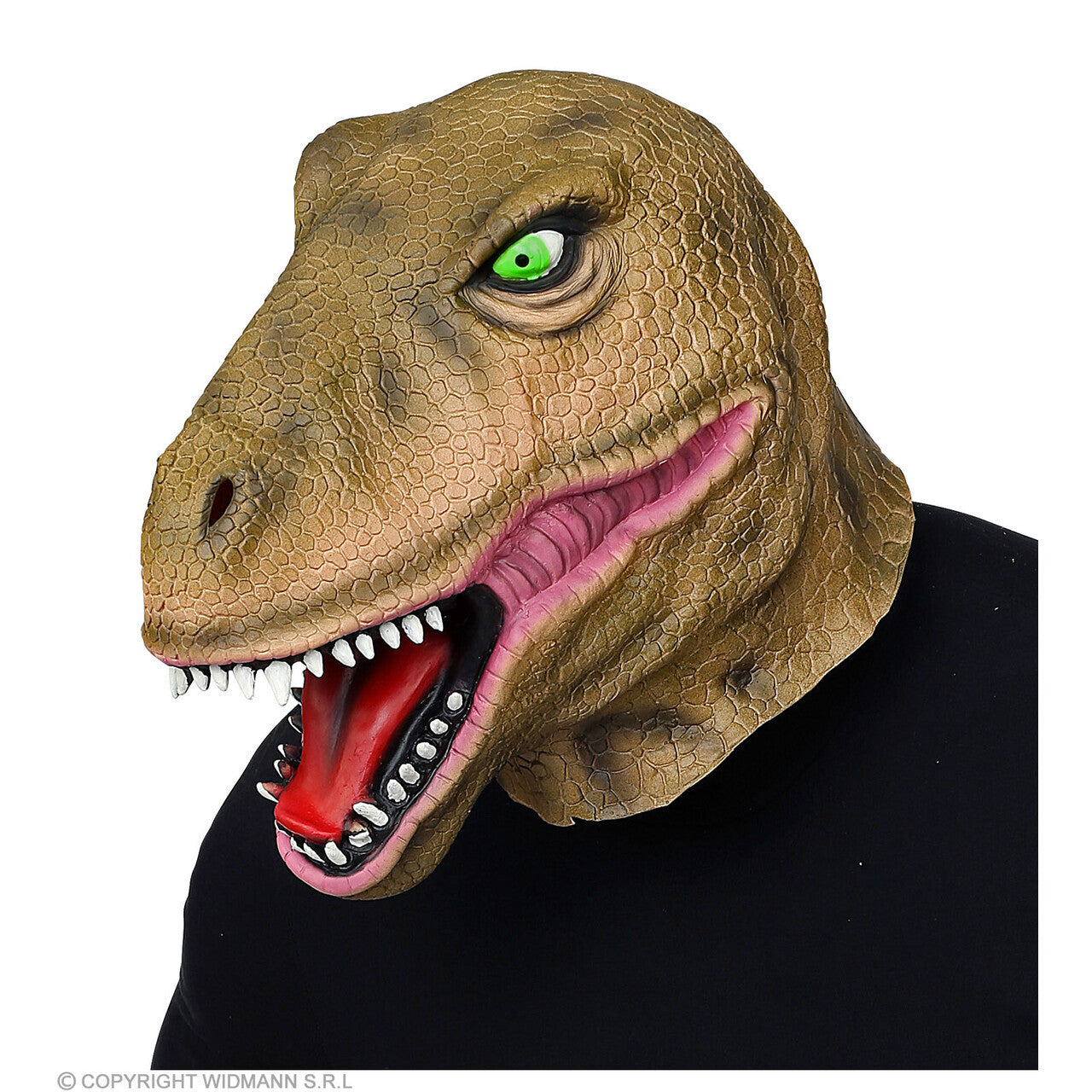Op deze afbeelding zie je een Accessoires, van het merk Widmann. Tyrannosaurus T-Rex Masker