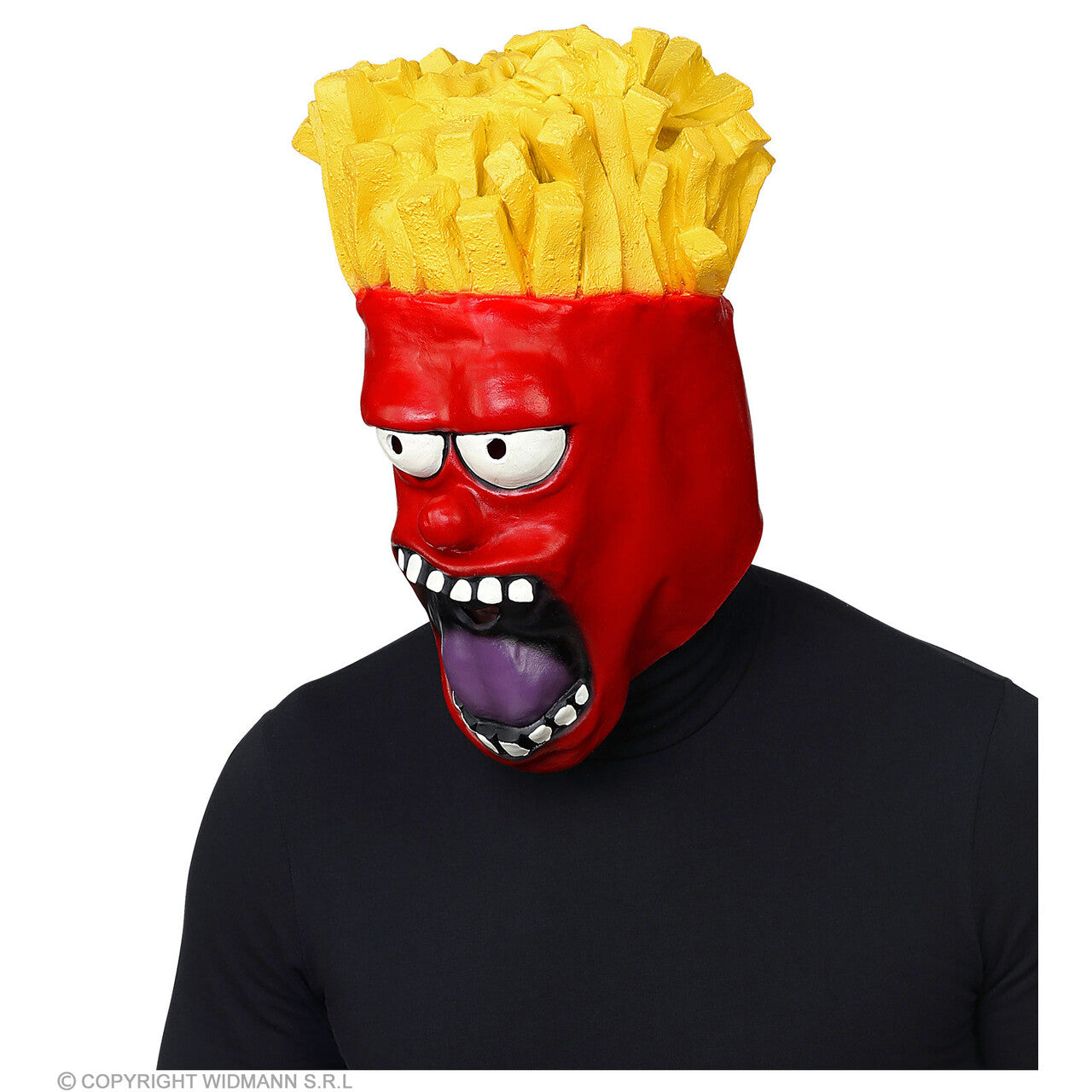 Op deze afbeelding zie je een Accessoires, van het merk Widmann. Zak Patat French Fries Frites Masker
