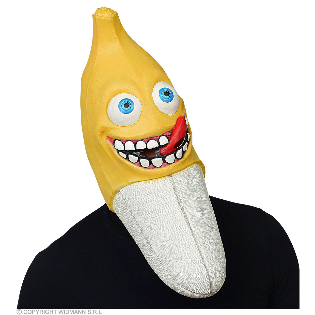 Op deze afbeelding zie je een Accessoires, van het merk Widmann. Half Gepelde Banaan Masker