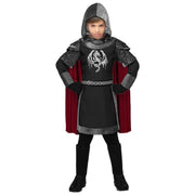 Op deze afbeelding zie je een Kostuums, van het merk Widmann. Duistere Draken Ridder Jongen Kostuum