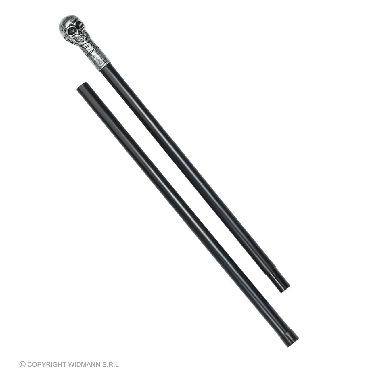 Op deze afbeelding zie je een Accessoires, van het merk Widmann. Schedel Wandelstok 105 Centimeter Lang