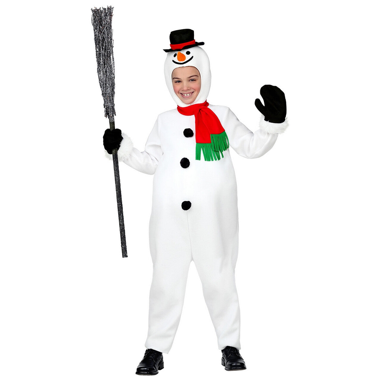 Op deze afbeelding zie je een Kostuums, van het merk Widmann. Kouwelijke Sneeuwpop Kerstvakantie Kind Kostuum
