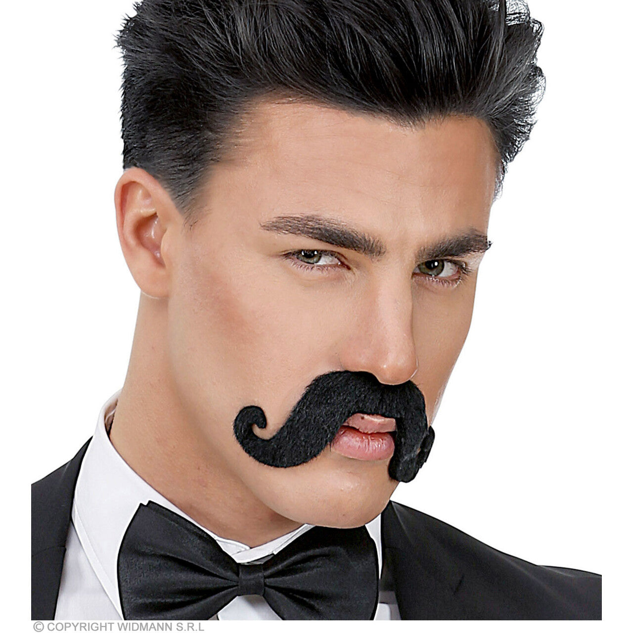 Op deze afbeelding zie je een Accessoires, van het merk Widmann. Fietsstuur Snor Poirot