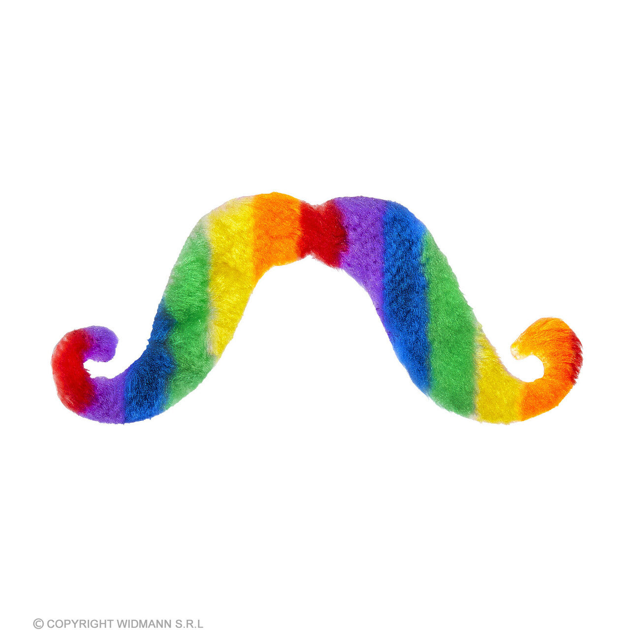 Op deze afbeelding zie je een Accessoires, van het merk Widmann. Vrolijke Regenboog Snor