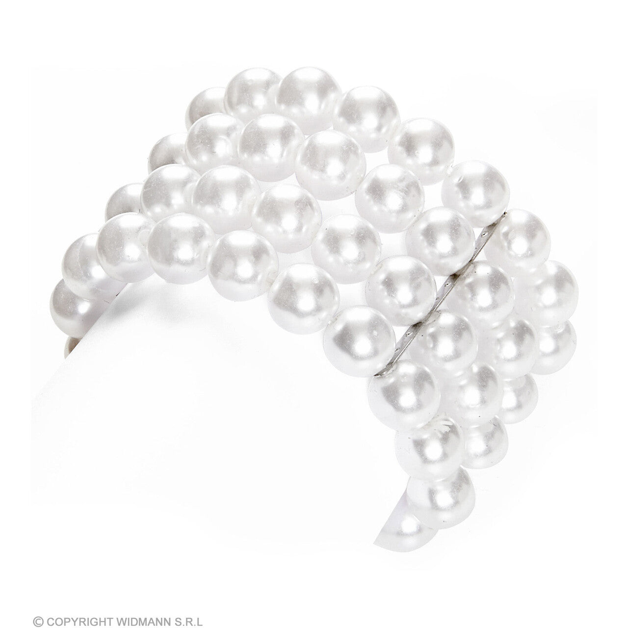 Op deze afbeelding zie je een Accessoires, van het merk Widmann. Brede Parel Armband Flapper