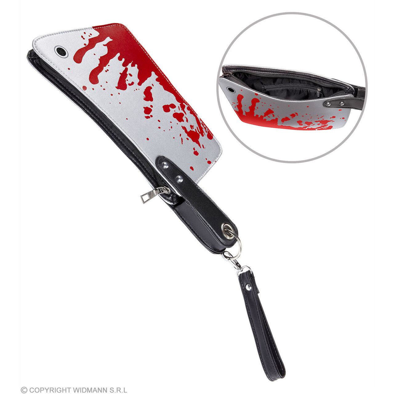 Op deze afbeelding zie je een Accessoires, van het merk Widmann. Bloederige Hakmes Tas Halloween