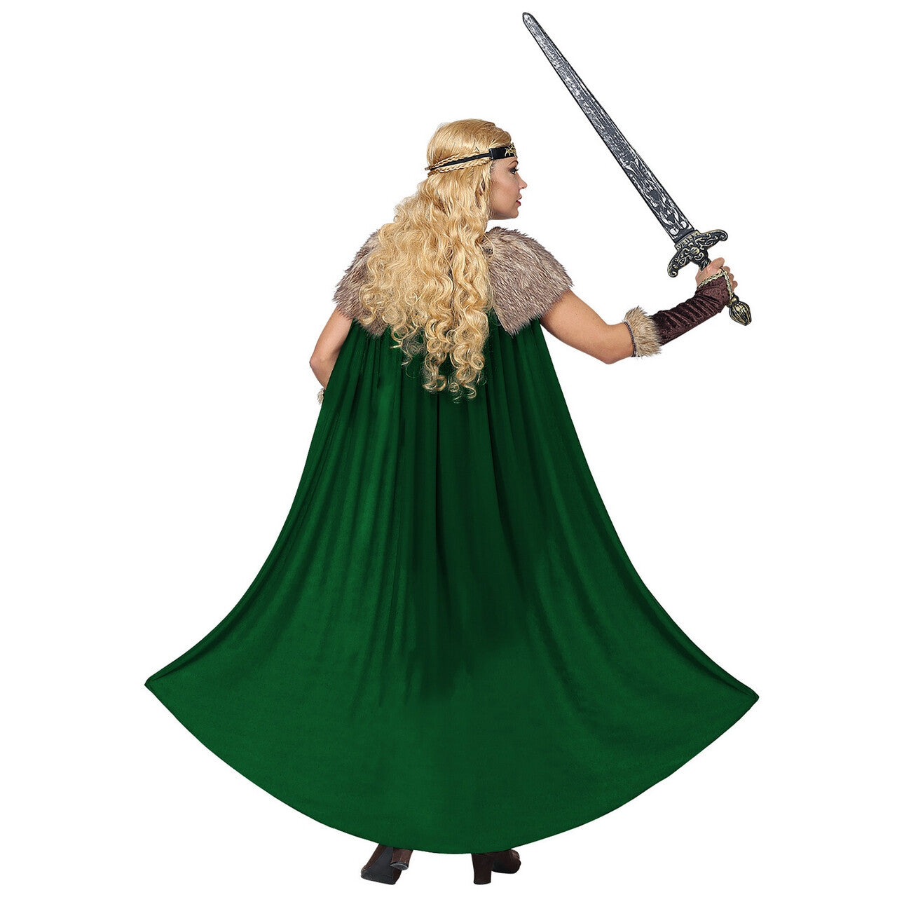 Op deze afbeelding zie je een Kostuums, van het merk Widmann. Onoverwinnelijke Viking Fridrika Vrouw Kostuum
