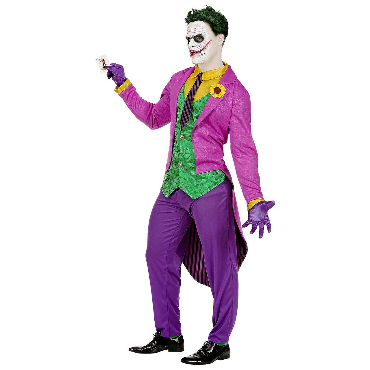 Op deze afbeelding zie je een Kostuums, van het merk Widmann. Belachelijk Dwaze Joker Man Kostuum
