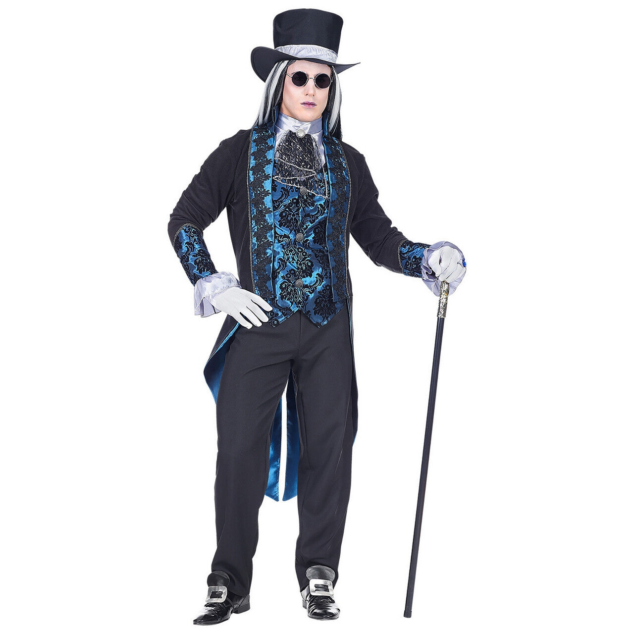 Op deze afbeelding zie je een Kostuums, van het merk Widmann. Victoriaaanse Vampier Dark Alley Man Kostuum