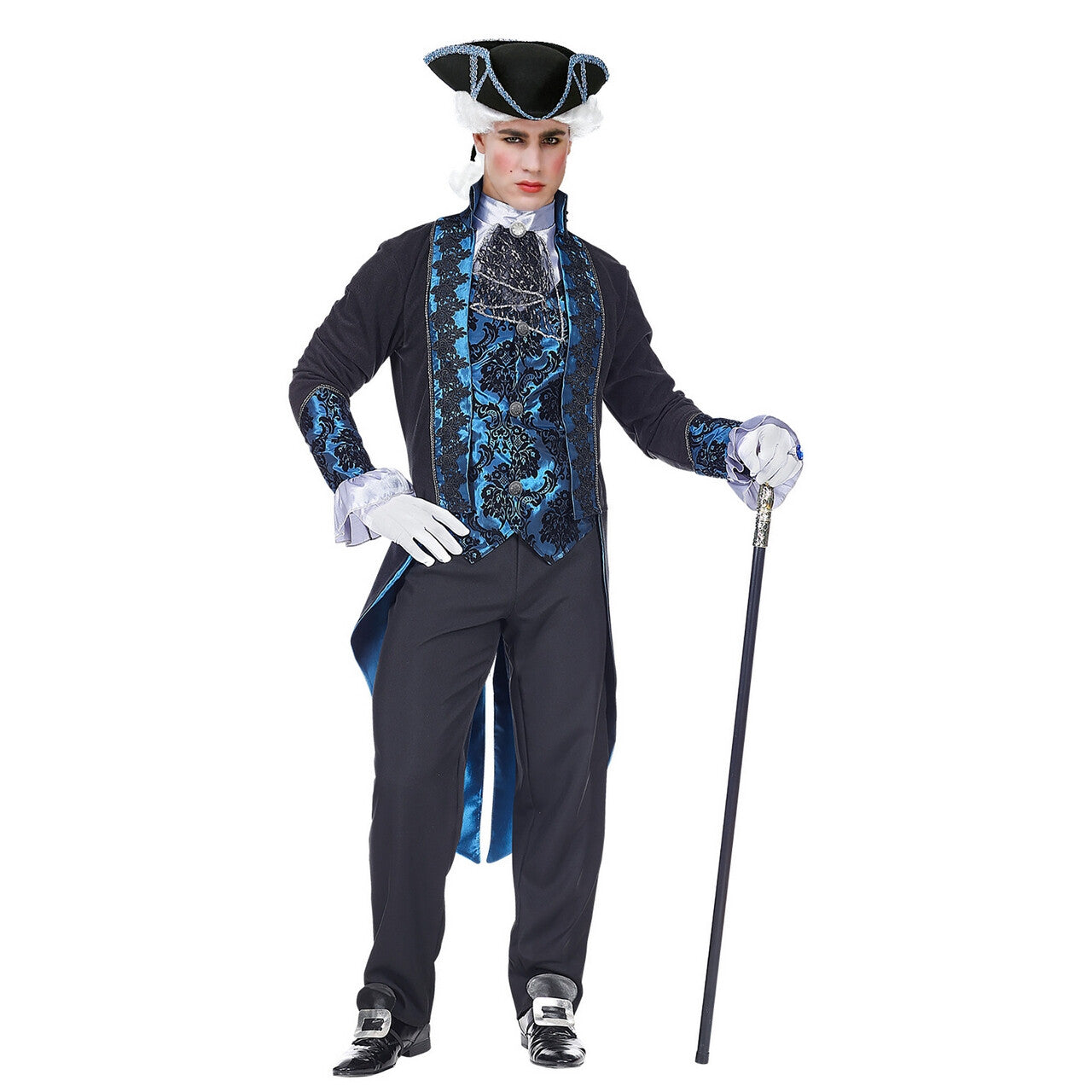 Op deze afbeelding zie je een Kostuums, van het merk Widmann. Victoriaaanse Vampier Dark Alley Man Kostuum