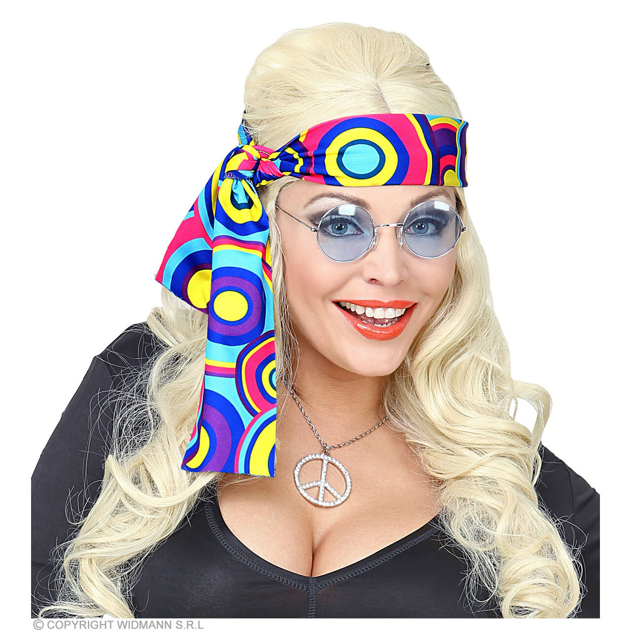 Op deze afbeelding zie je een Accessoires, van het merk Widmann. Wilde Haarband Jaren 70 Dorien