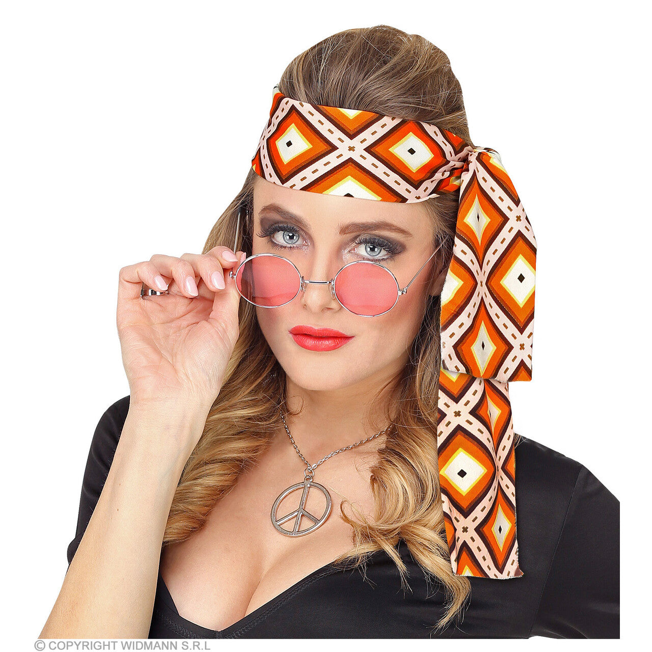 Op deze afbeelding zie je een Accessoires, van het merk Widmann. Wilde Haarband Jaren 70 Tanja