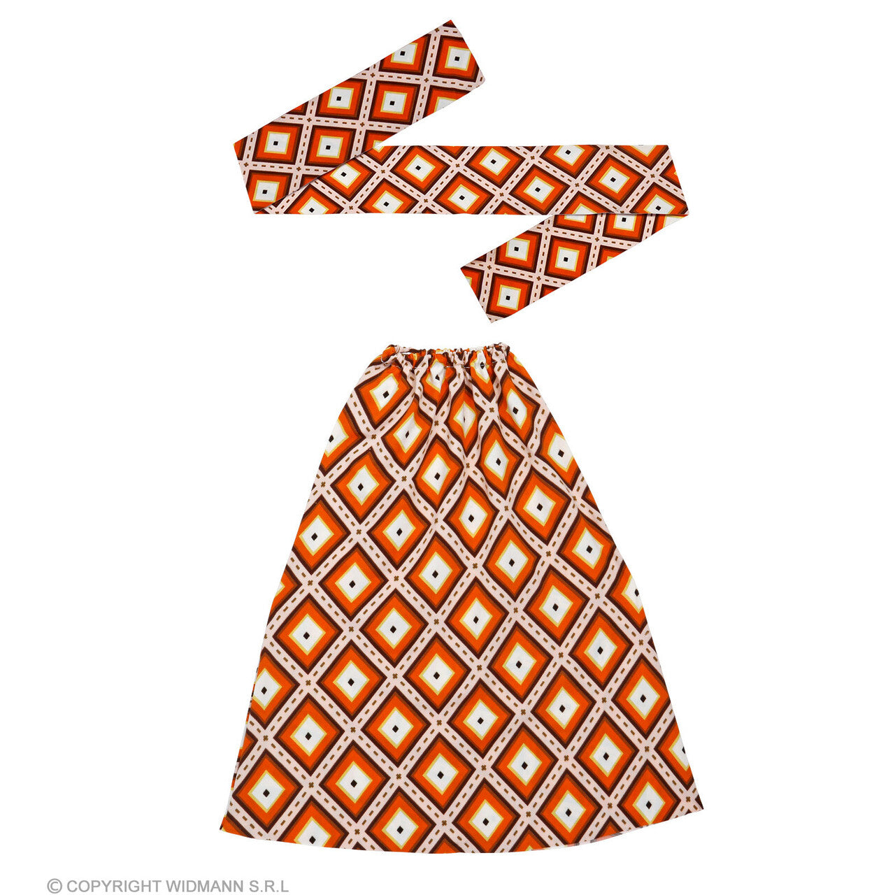 Op deze afbeelding zie je een Accessoires, van het merk Widmann. Wilde Jaren 70 Haarband En Beenwarmers Tanja