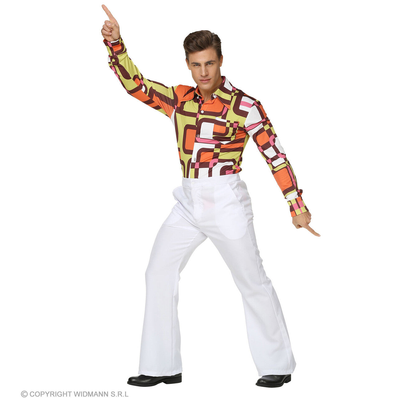 Op deze afbeelding zie je een Kostuums, van het merk Widmann. Witte Soul Broek John Man