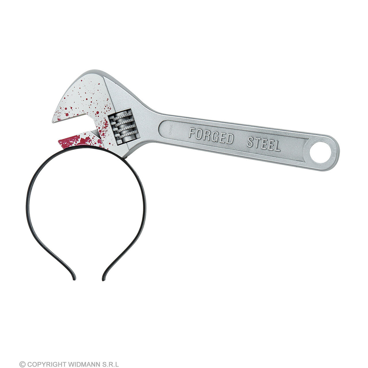 Op deze afbeelding zie je een Accessoires, van het merk Widmann. Moersleutel In Je Kop Haarband