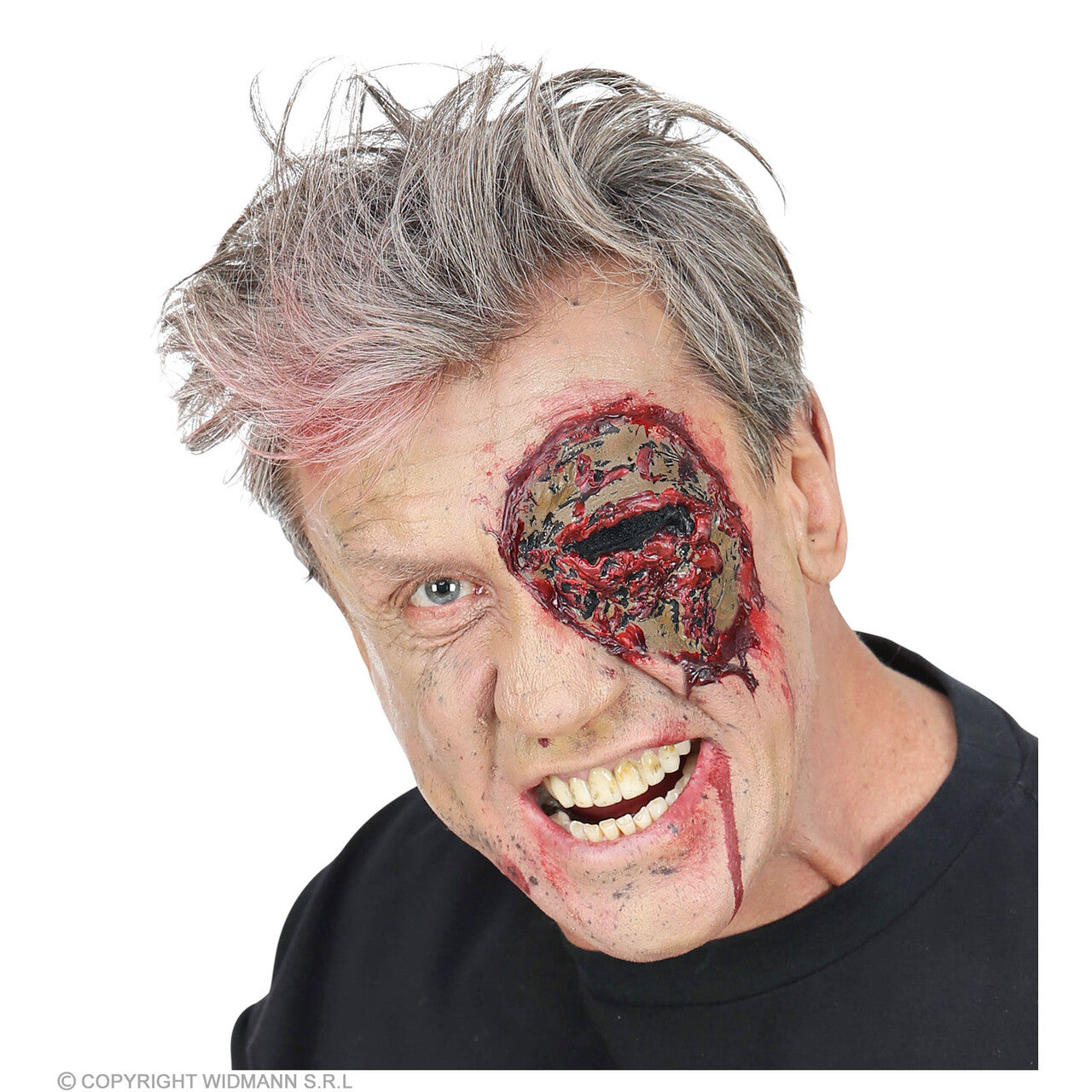 Op deze afbeelding zie je een Accessoires, van het merk Widmann. Uitgelepeld Zombie Oog