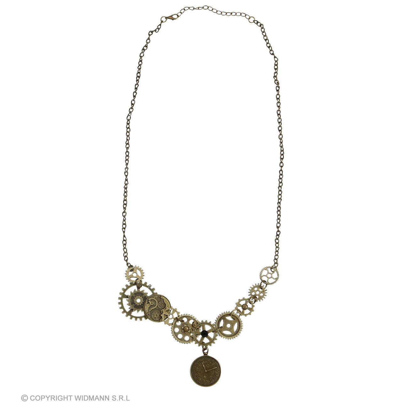 Op deze afbeelding zie je een Accessoires, van het merk Widmann. Ketting Steampunk Radertjes