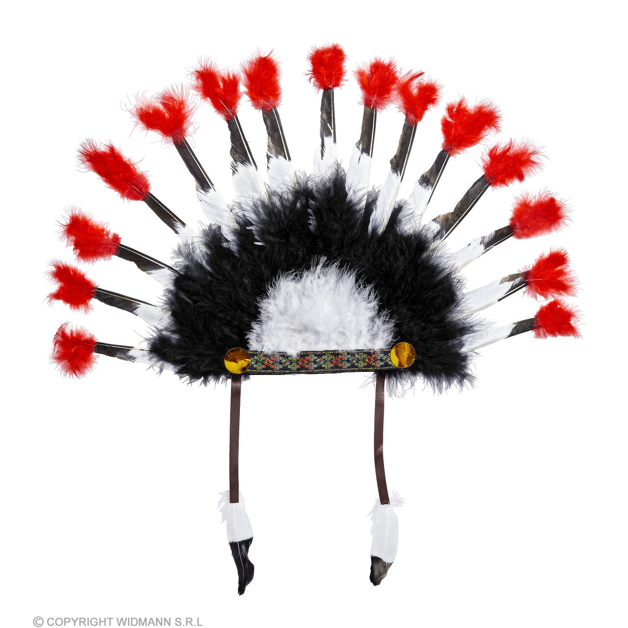 Op deze afbeelding zie je een Accessoires, van het merk Widmann. Indianentooi Barse Bizon