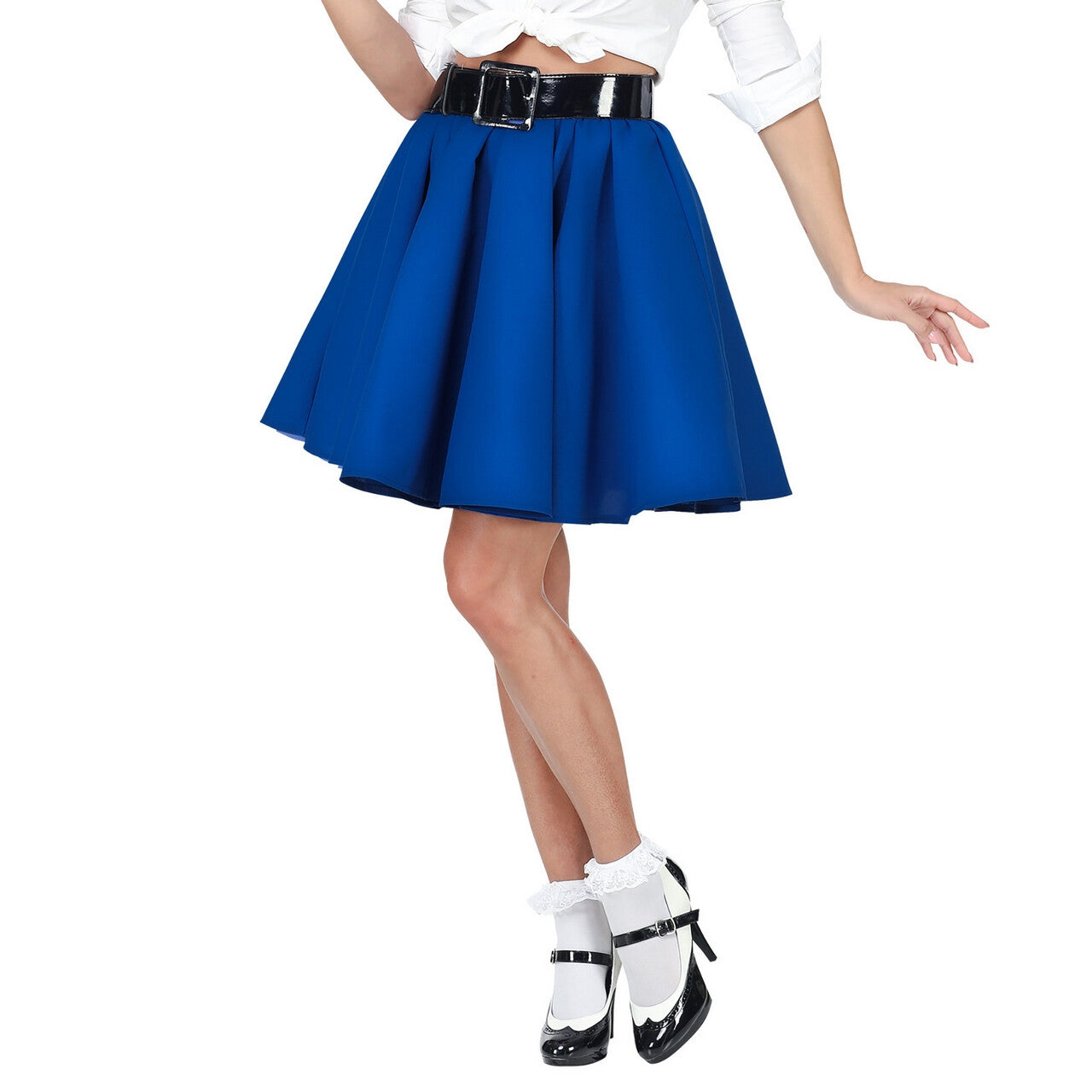 Op deze afbeelding zie je een Kostuums, van het merk Widmann. Plooirok Rock And Roll Blauw Vrouw