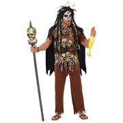 Op deze afbeelding zie je een Kostuums, van het merk Widmann. Voodoo Priester Haiti Man Kostuum