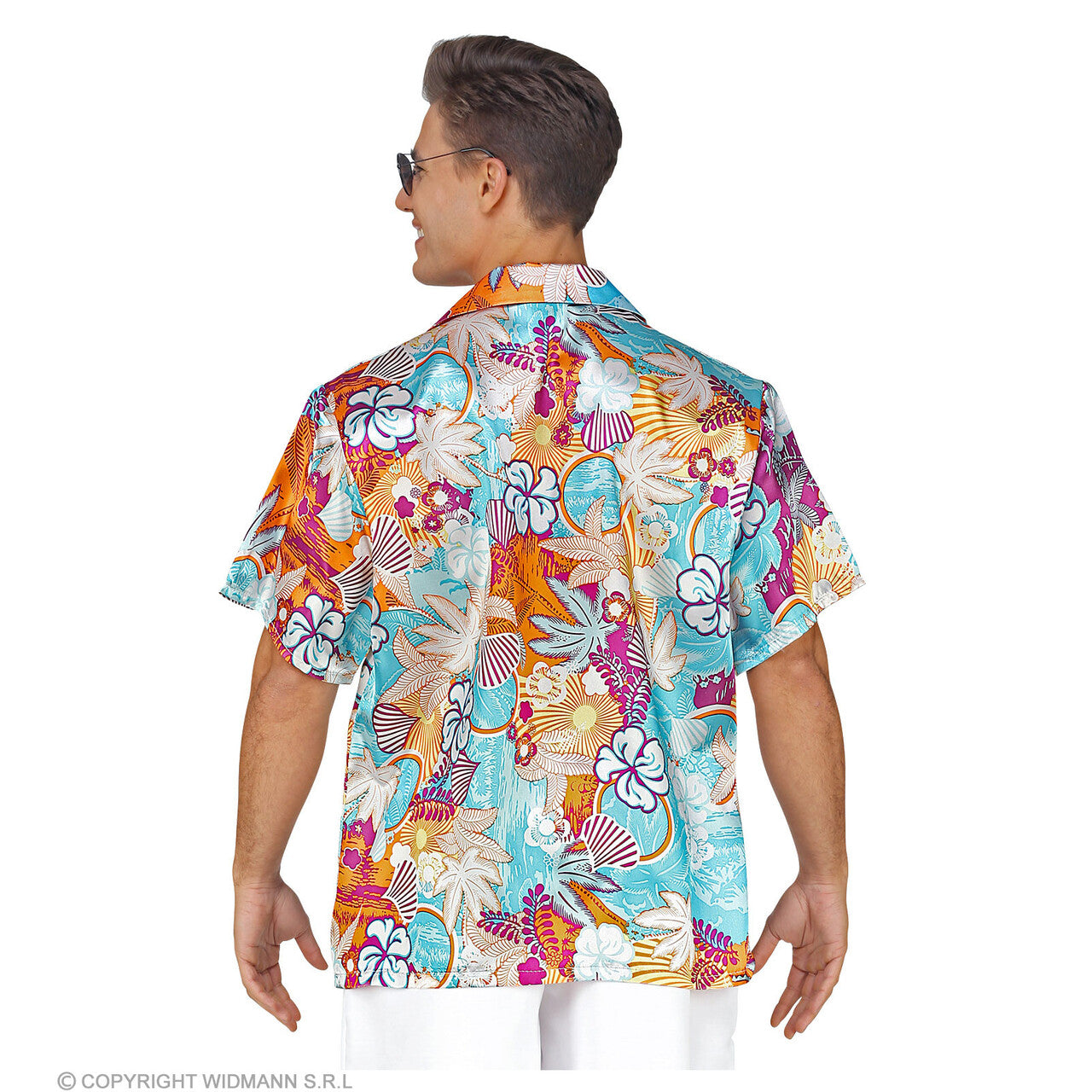 Op deze afbeelding zie je een Kostuums, van het merk Widmann. Hawaii Shirt Koele Magnum Man