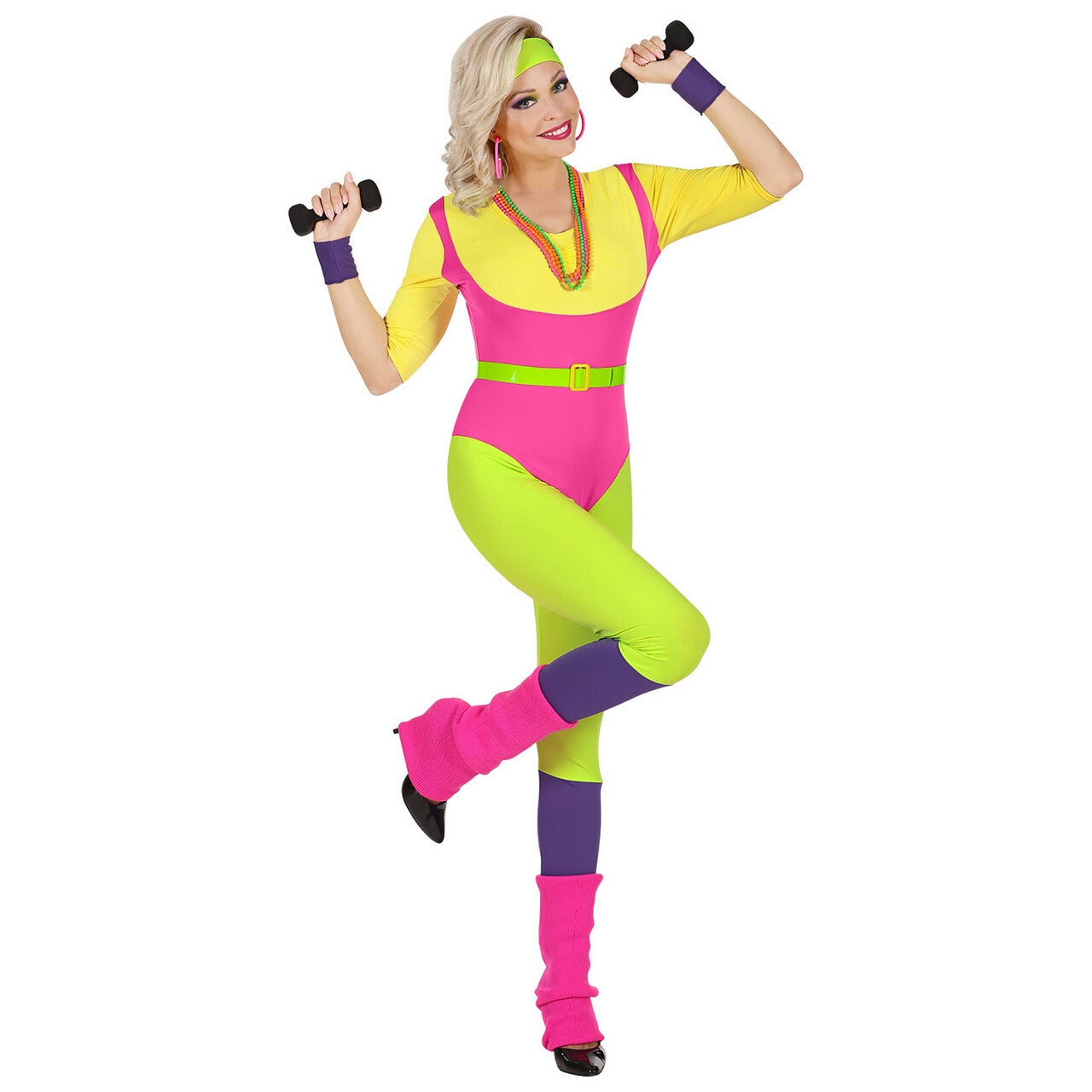 Op deze afbeelding zie je een Kostuums, van het merk Widmann. Doris Dee Aerobics Vrouw Kostuum
